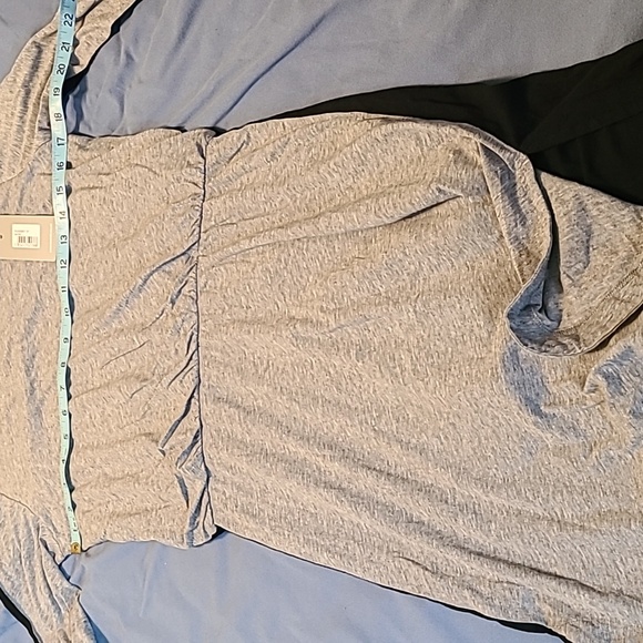 Bench Women's T-shirt dress small black/gray NWT long sleeve lined - Picture 6 of 9